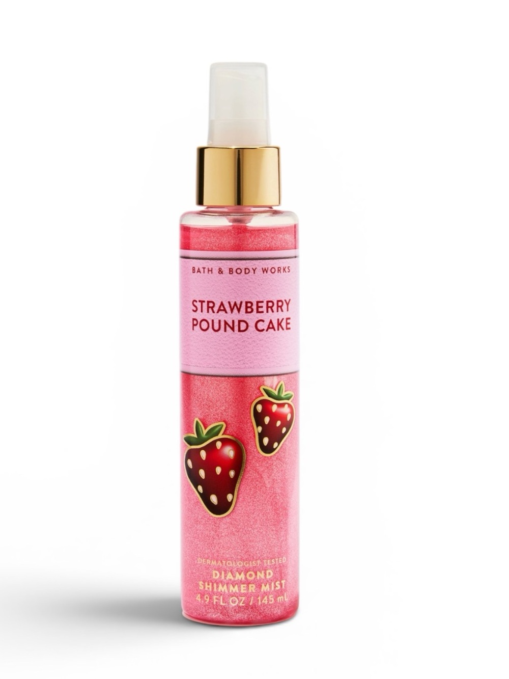 NEW! Bath & Body Works STRAWBERRY POUND CAKE Diamond Shimmer Mist